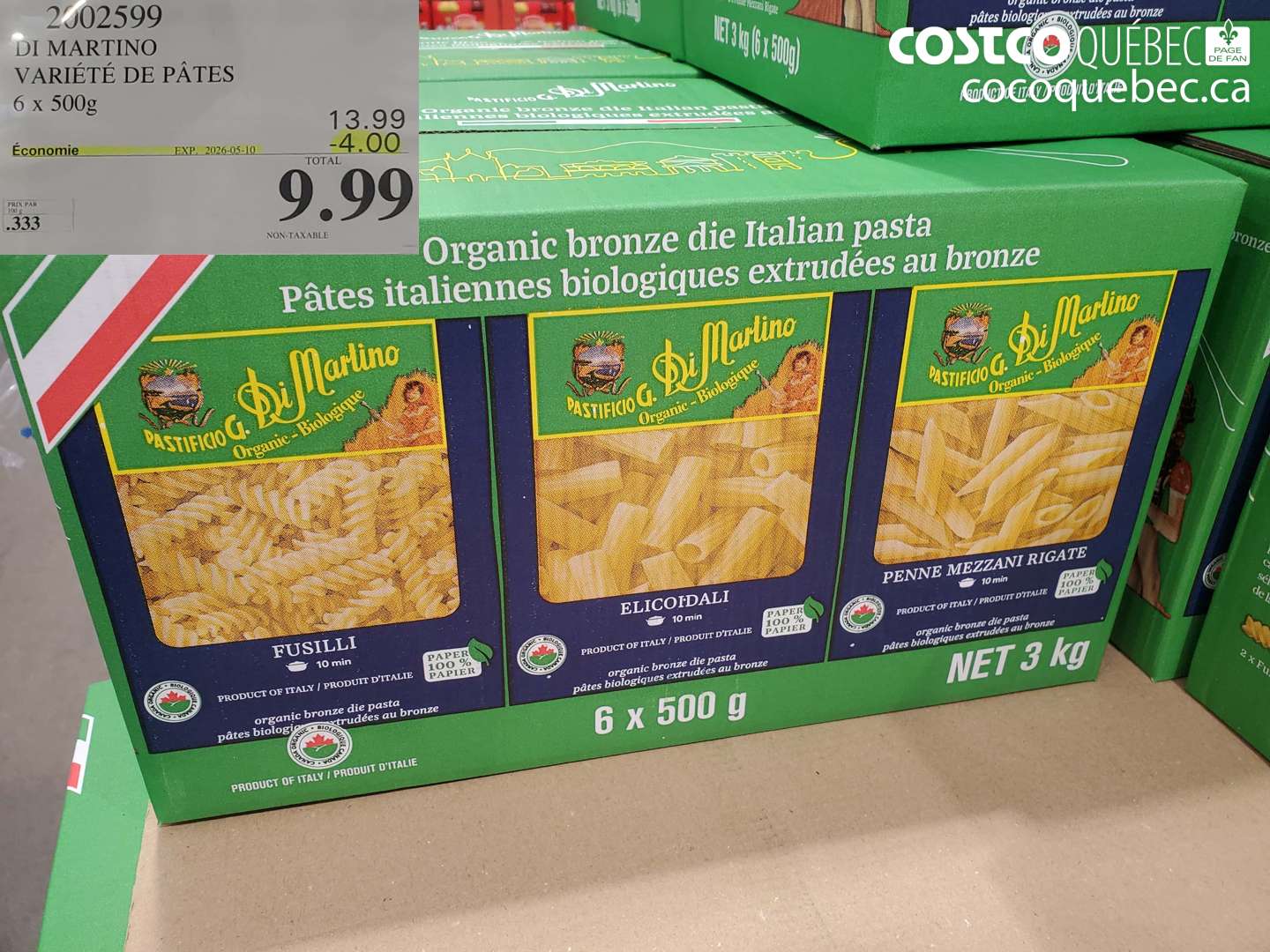 2002599 DI MARTINO VARIÉTÉ DE PÂTES ($4.00 INSTANT SAVINGS EXPIRES ON 2026-05-10) $9.99