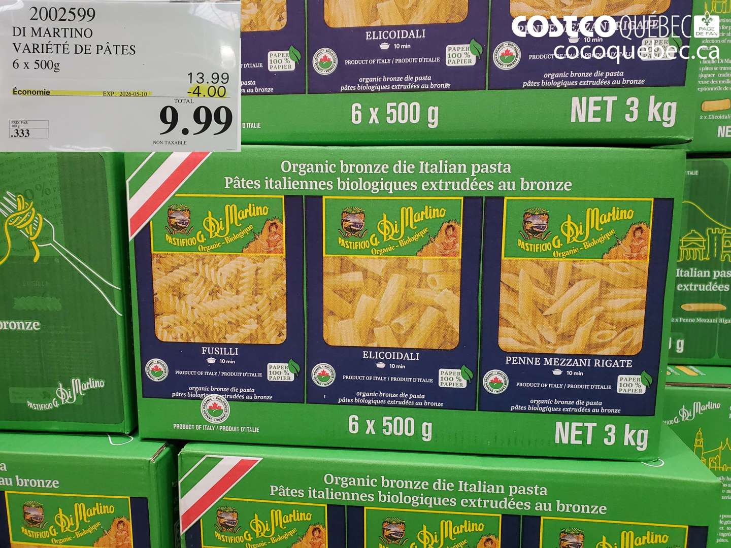 2002599 DI MARTINO VARIÉTE DE PÂTES ($4.00 INSTANT SAVINGS EXPIRES ON 2026-05-10) $9.99