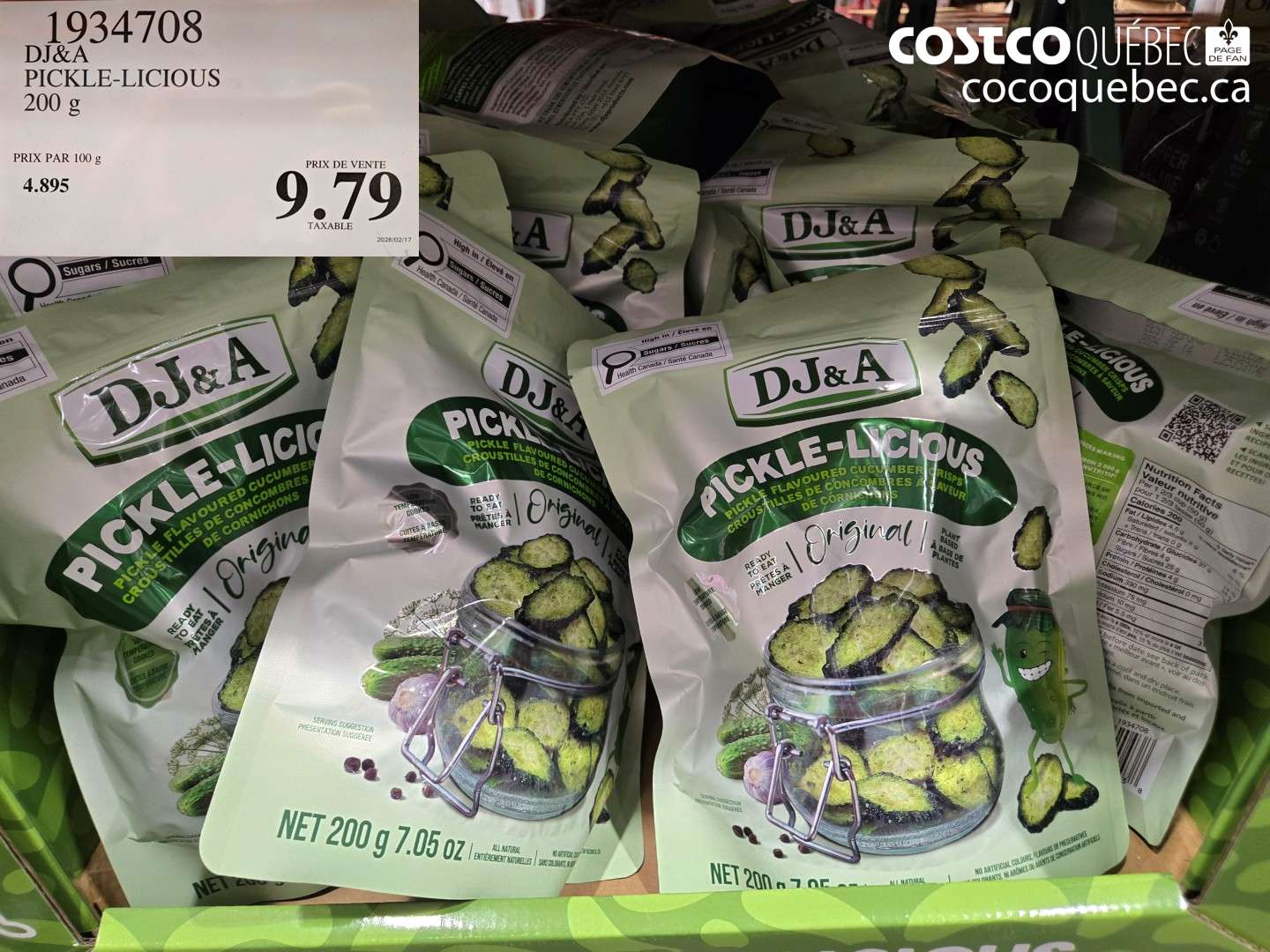 1934708 DJ&A PICKLE-LICIOUS 200 G $9.79