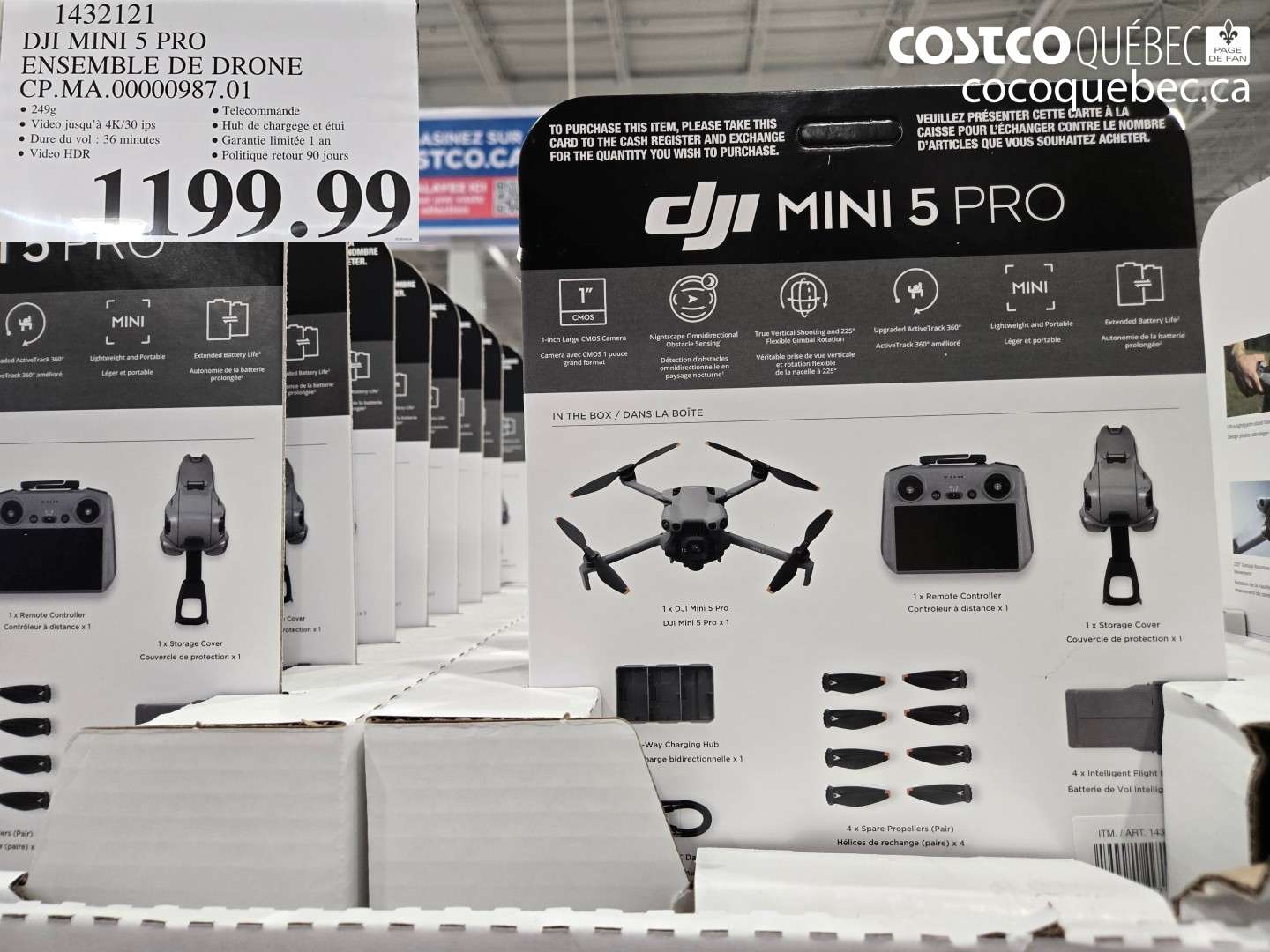 1432121 DJI MINI 5 PRO ENSEMBLE DE DRONE $1199.00