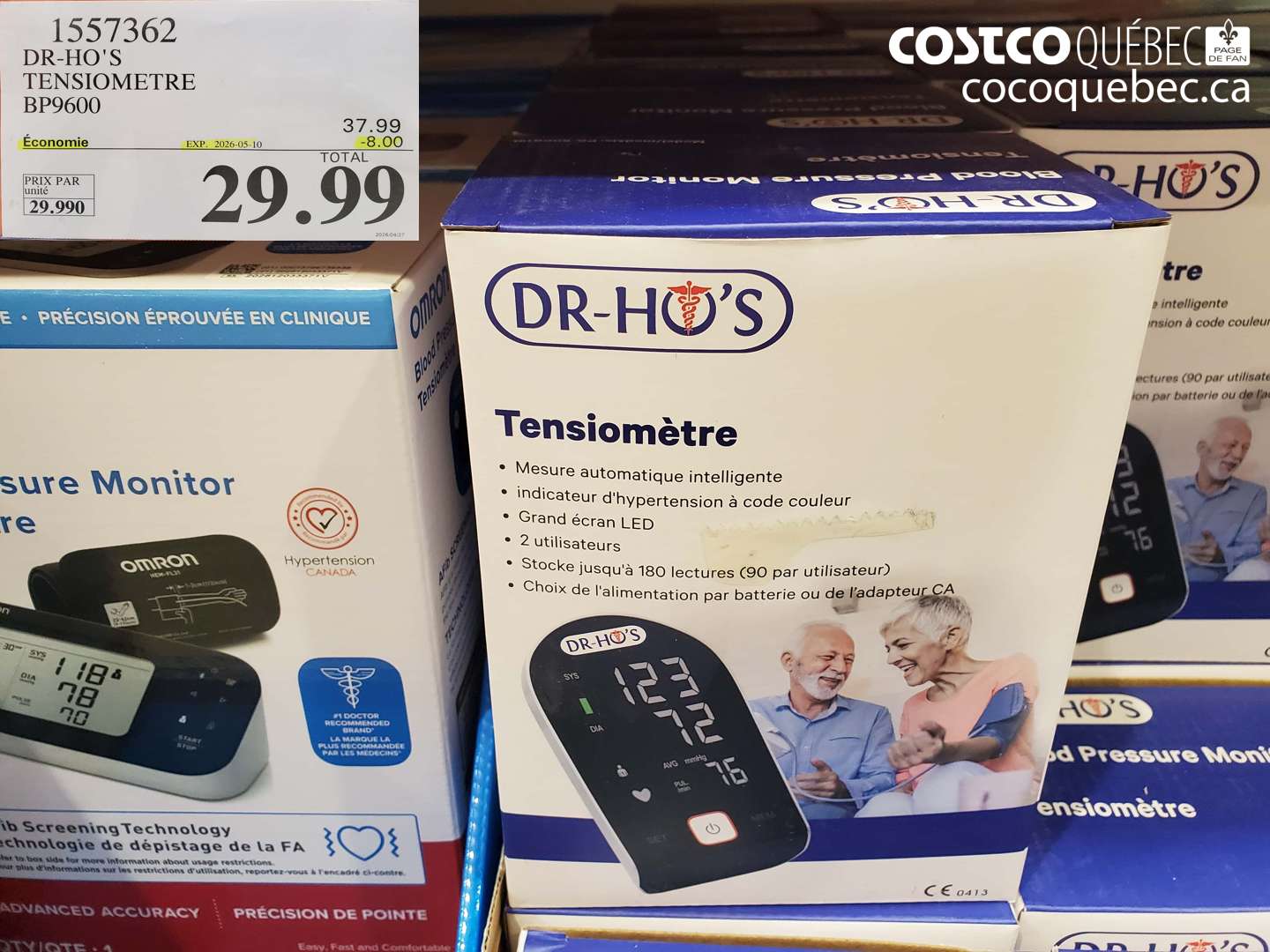 1557362 DR-HO'S TENSIOMETRE BP9600 ($8.00 INSTANT SAVINGS EXPIRES ON 2026-05-10) $29.99