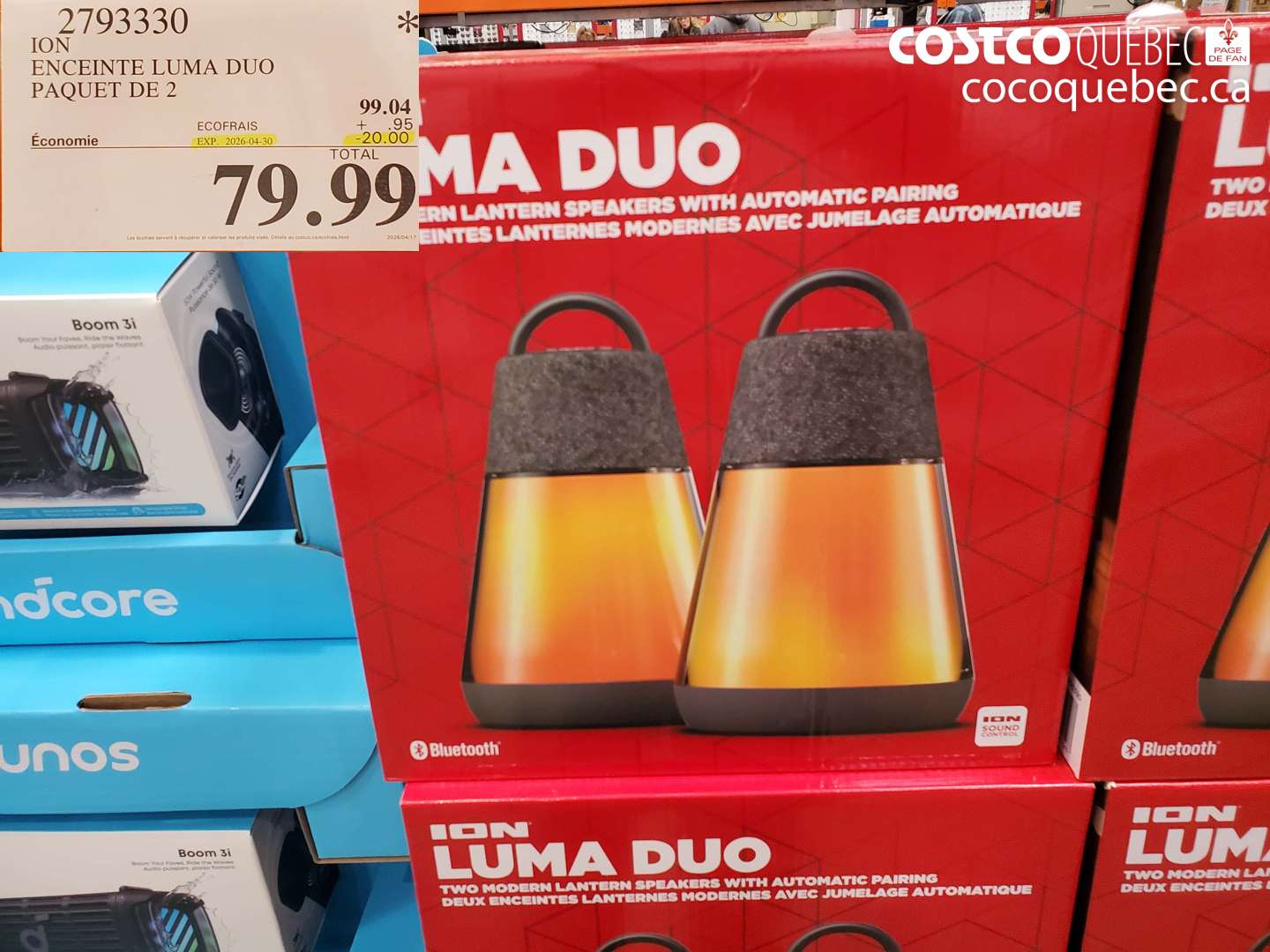 2793330 ENCEINTE LUMA DUO PAQUET DE 2 ($20.00 INSTANT SAVINGS EXPIRES ON 2026-04-30) $79.99