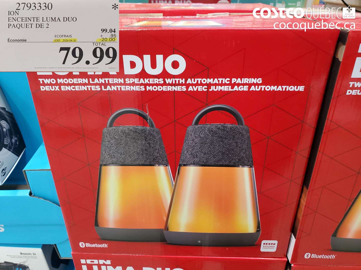 2793330 ENCEINTE LUMA DUO PAQUET DE 2 ($20.00 INSTANT SAVINGS EXPIRES ON 2026-04-30) $79.99