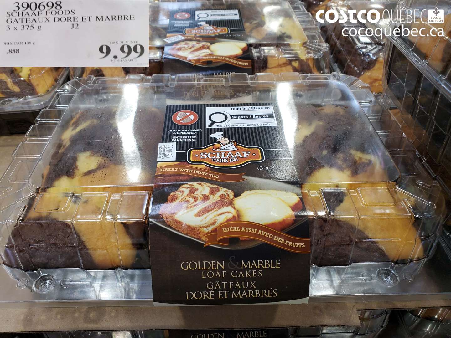 390698 GATEAUX DORE ET MARBRE $9.99