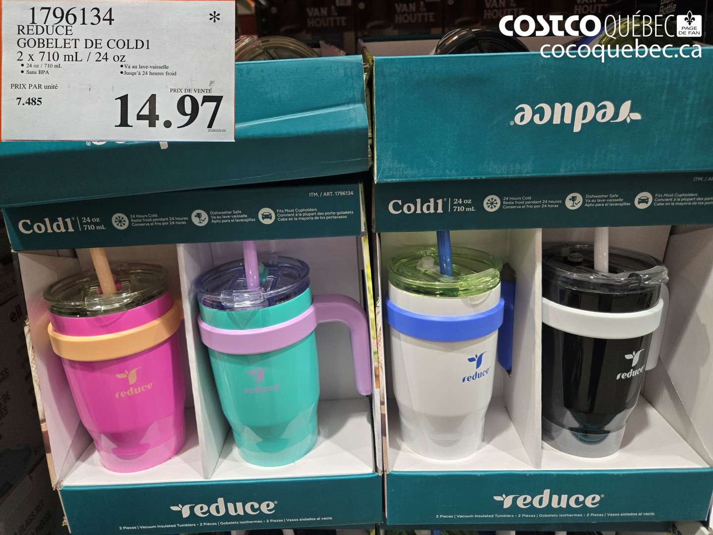 1796134 GOBELET DE COLD $14.97