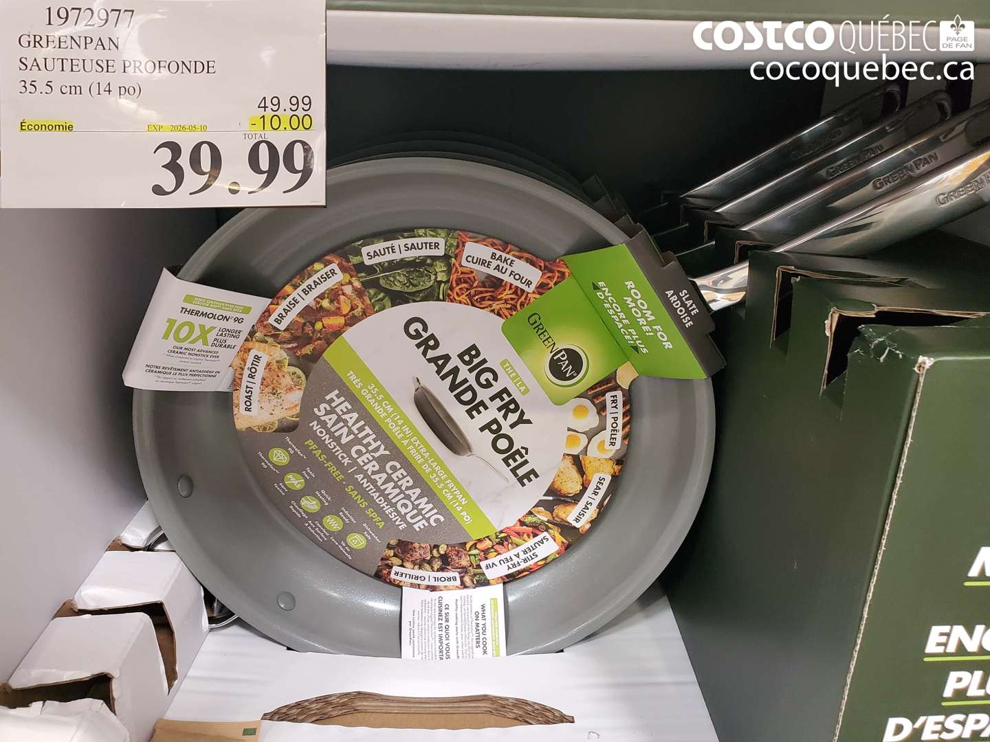 1972977 GREENPAN SAUTEUSE PROFONDE ($10.00 INSTANT SAVINGS EXPIRES ON 2026-05-10) $39.99