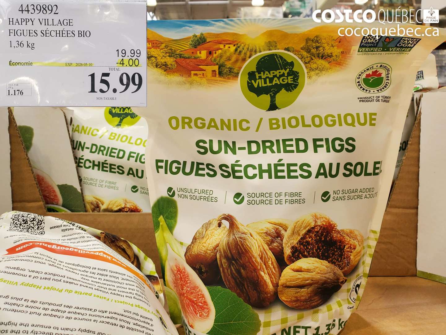 4439892 HAPPY VILLAGE FIGUES SECHEES BIO ($4.00 INSTANT SAVINGS EXPIRES ON 2026-05-10) $15.99