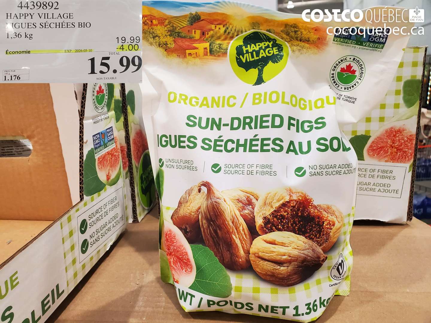 4439892 HAPPY VILLAGE HARICOTS SÉCHÉES BIO ($4.00 INSTANT SAVINGS EXPIRES ON 2026-05-10) $15.99