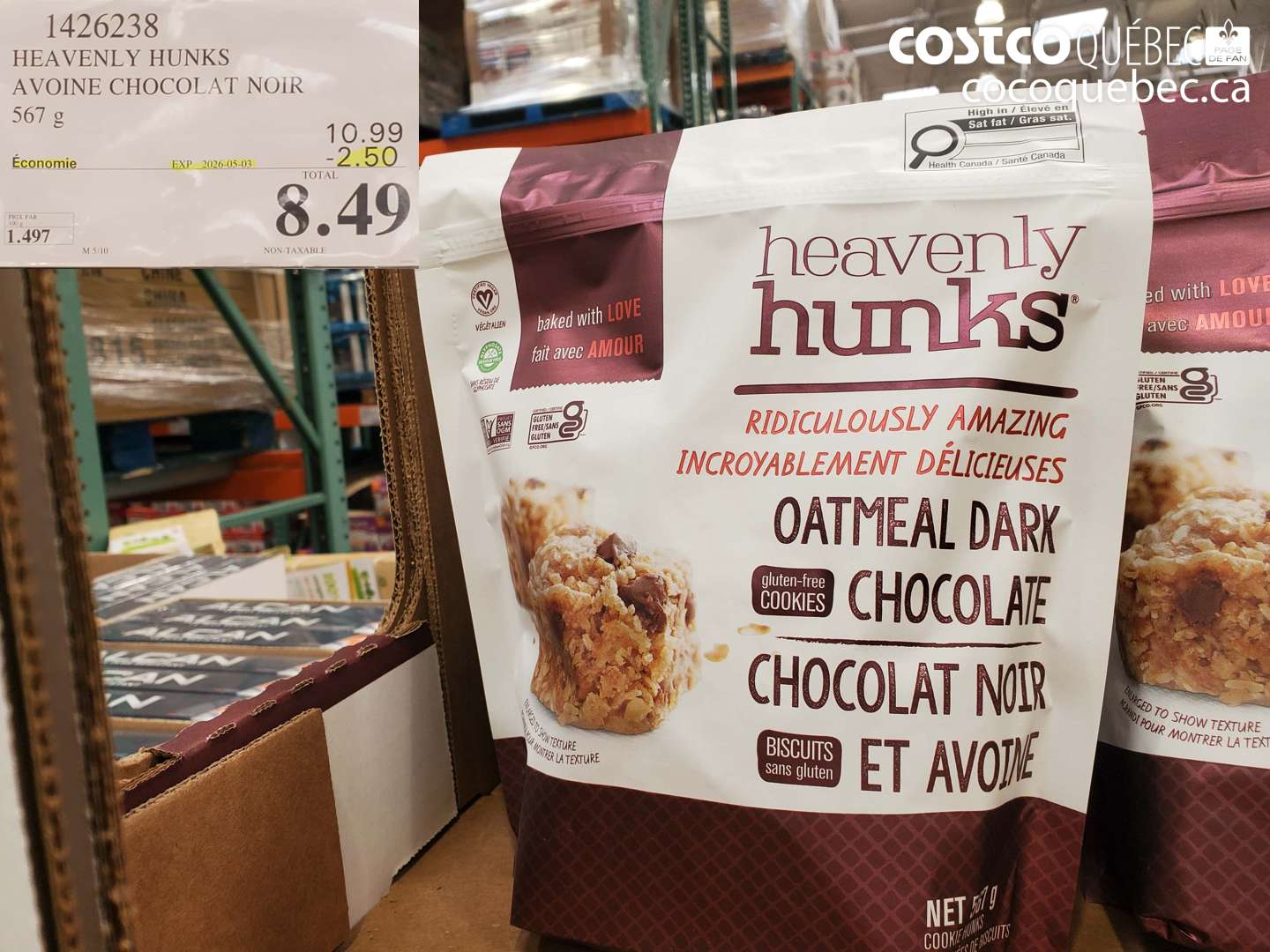 1426238 HEAVENLY HUNKS A VOINE CHOCOLAT NOIR ($2.50 INSTANT SAVINGS EXPIRES ON 2026-05-03) $8.49