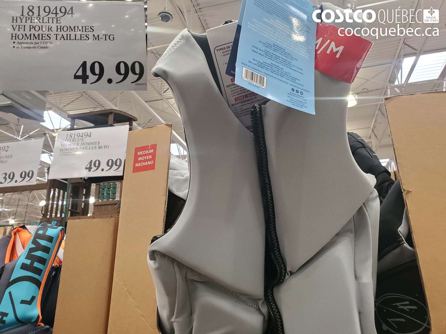 1819494 HYPERLITE VFI POUR HOMMES HOMMES TAILLES M-TG $49.99