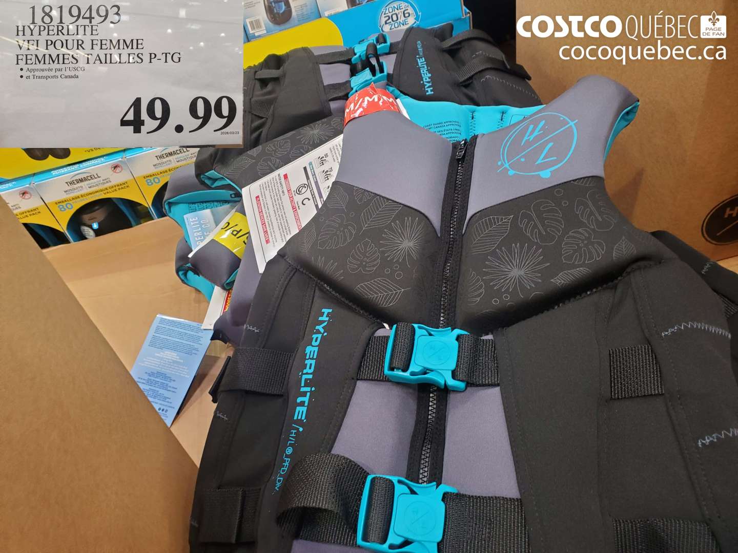 1819493 HYPERLITE VTI POUR FEMME FEMMES TAILLES P-TG $49.99