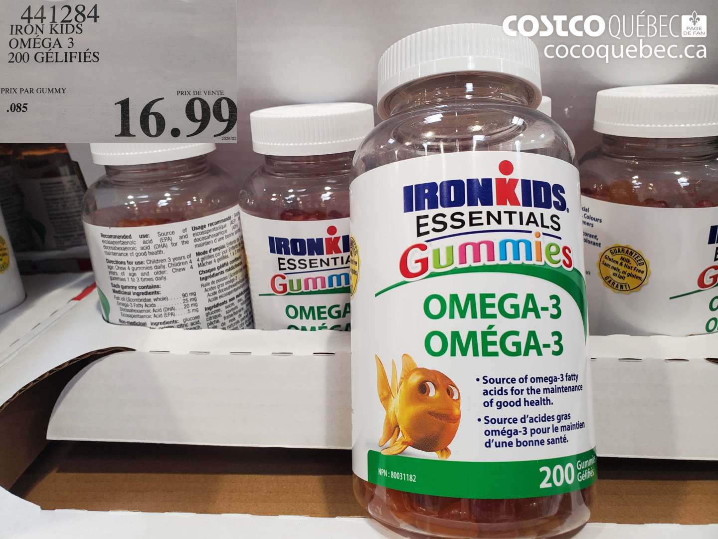 441284 IRON KIDS OMEGA 3 $16.99