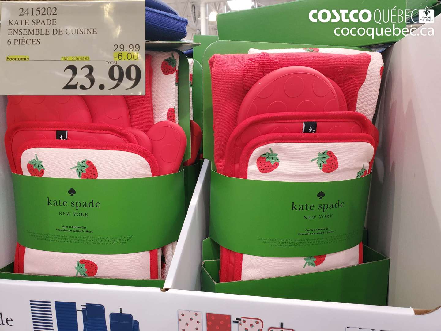 2415202 KATE SPADE ENSEMBLE DE CUISINE 6 PIECES ($6.00 INSTANT SAVINGS EXPIRES ON 2026-05-03) $23.99