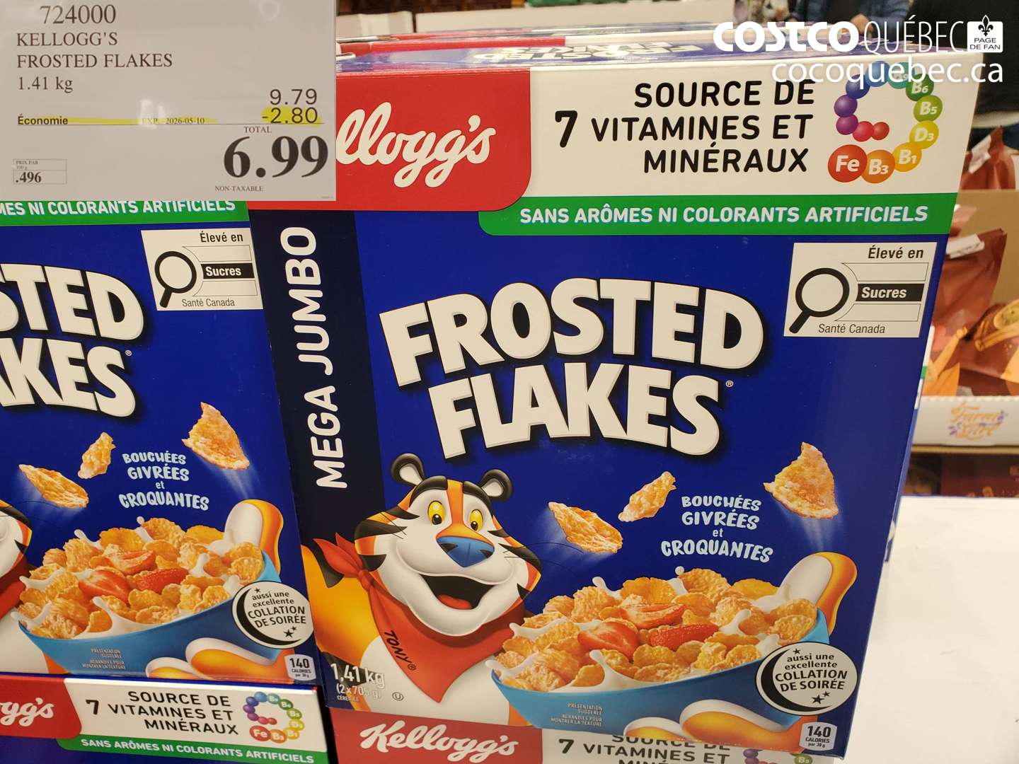 724000 KELLOGG'S FROSTED FLAKES ($2.80 INSTANT SAVINGS EXPIRES ON 2026-05-10) $6.99