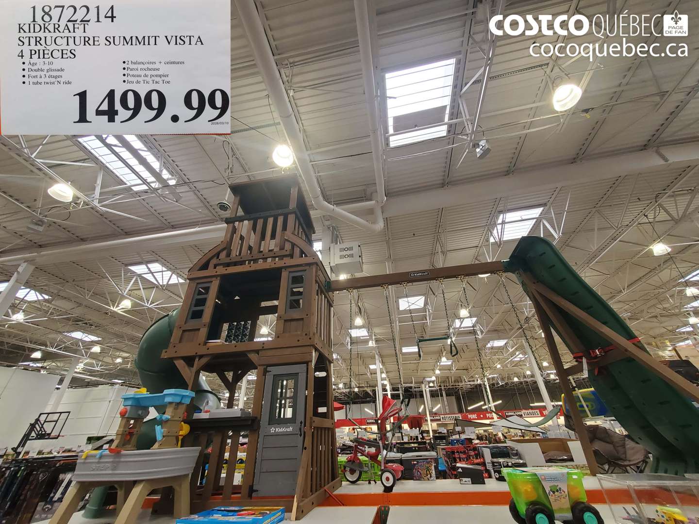 1872214 KIDKRAFT STRUCTURE SUMMIT VISTA 4 PIECES $1499.99