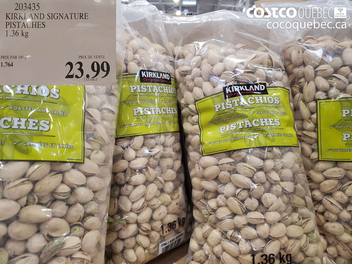 203435 KIRKLAND SIGNATURE PISTACHES $23.99