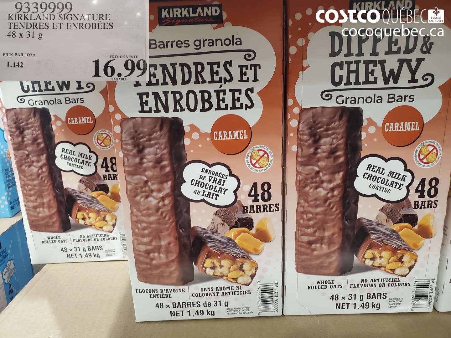 9339999 KIRKLAND SIGNATURE TENDRES ET ENROBÉES $16.99