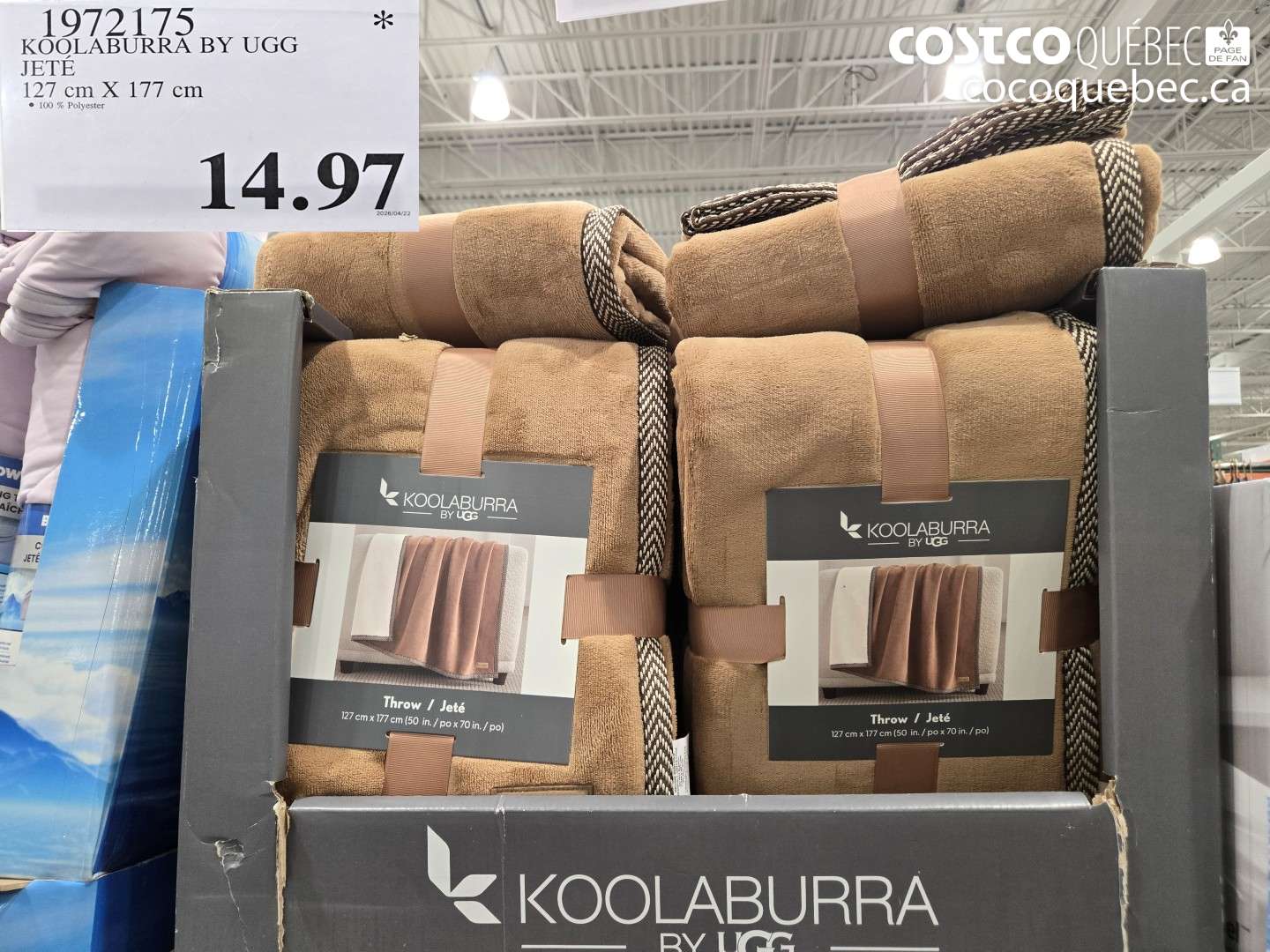 1972175 KOOLABURRA BY UGG JETÉ 127 CM X 177 CM $14.97