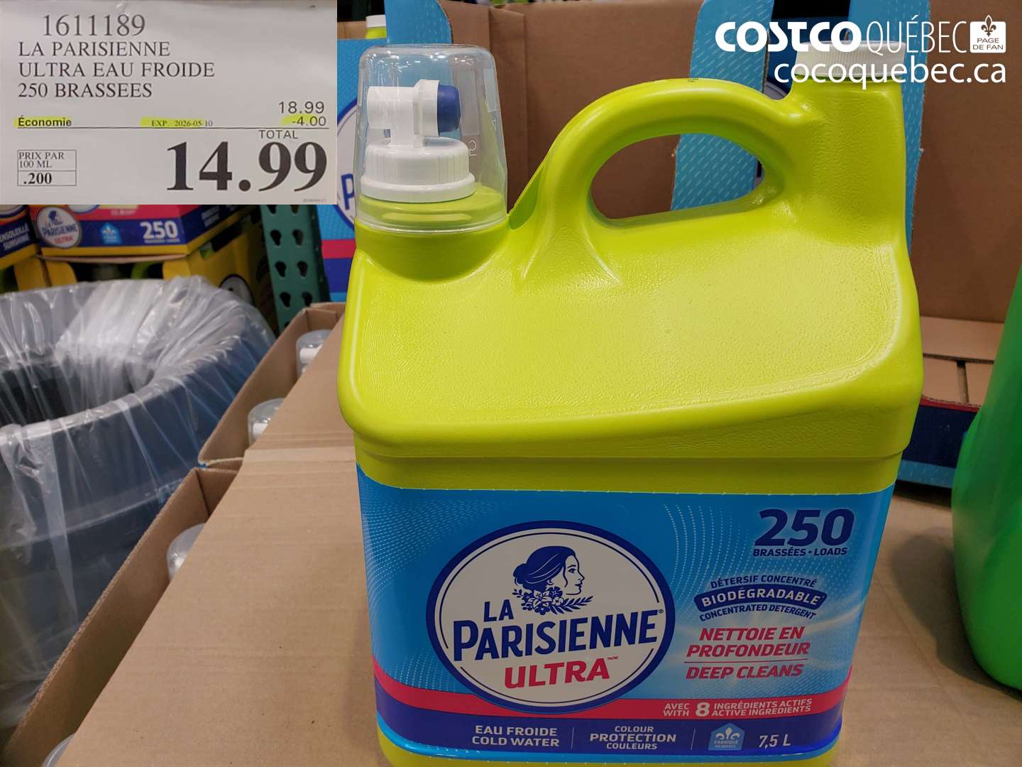 1611189 LA PARISIENNE ULTRA EAU FROIDE 250 BRASSES ($4.00 INSTANT SAVINGS EXPIRES ON 2026-05-10) $14.99