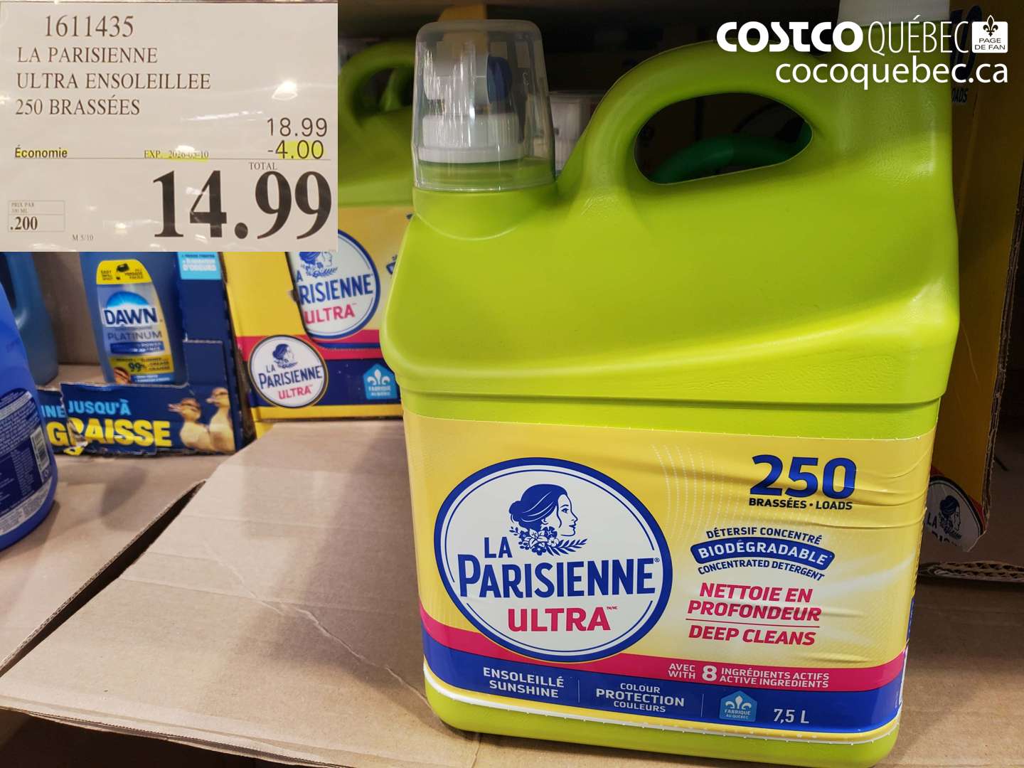 1611435 LA PARISIENNE ULTRA ENSOLEILLEE 250 BRASSEES ($4.00 INSTANT SAVINGS EXPIRES ON 2020-05-10) $14.99