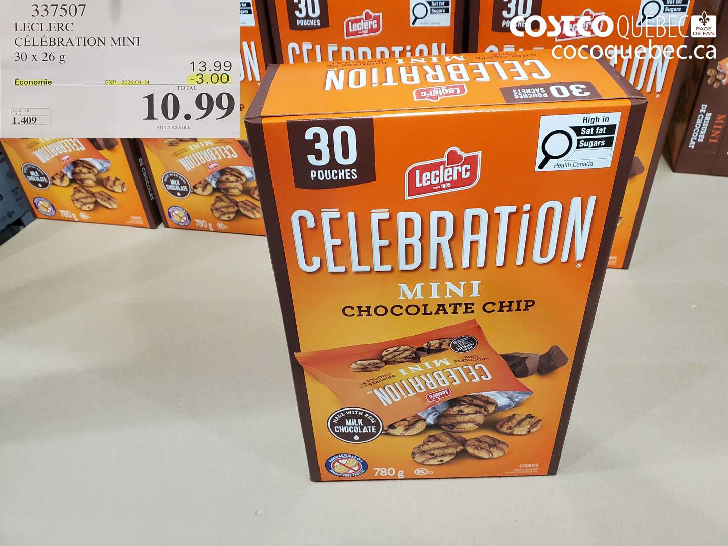 337507 LECLERC CELEBRATION MINI 30 X 26 G ($3.00 INSTANT SAVINGS EXPIRES ON 2026-04-14) $10.99