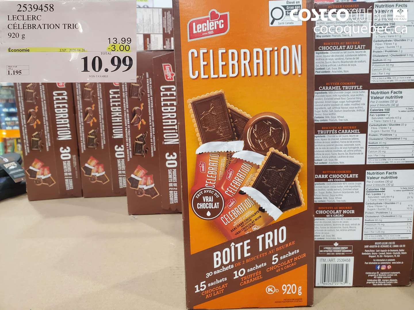 2539458 LECLERC CÉLÉBRATION TRIO 920 G ($3.00 INSTANT SAVINGS EXPIRES ON 2026-04-26) $10.99