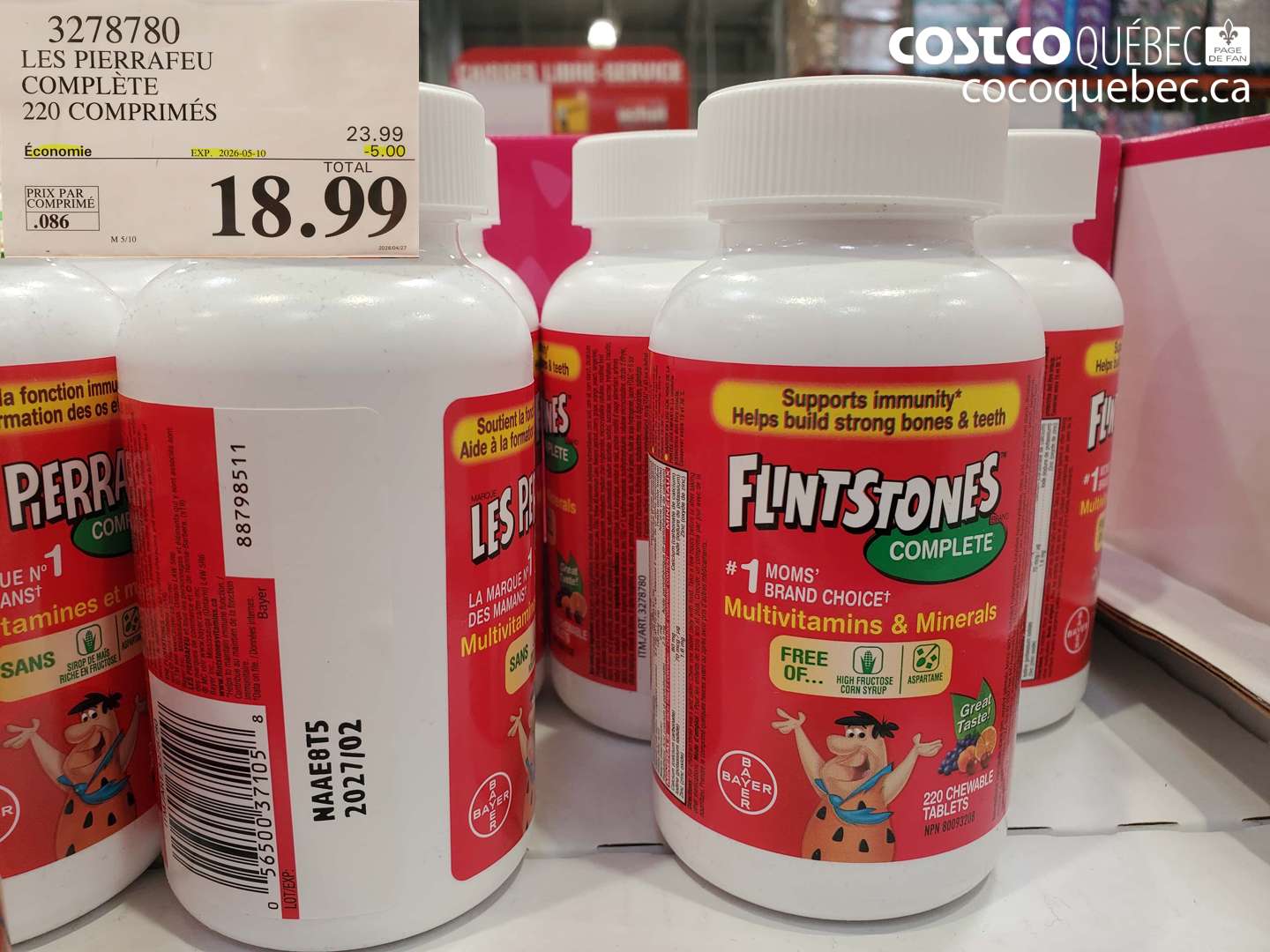 3278780 LES PIERREFEU COMPLETE 220 COMPRIMÉS ($5.00 INSTANT SAVINGS EXPIRES ON 2026-05-10) $18.99