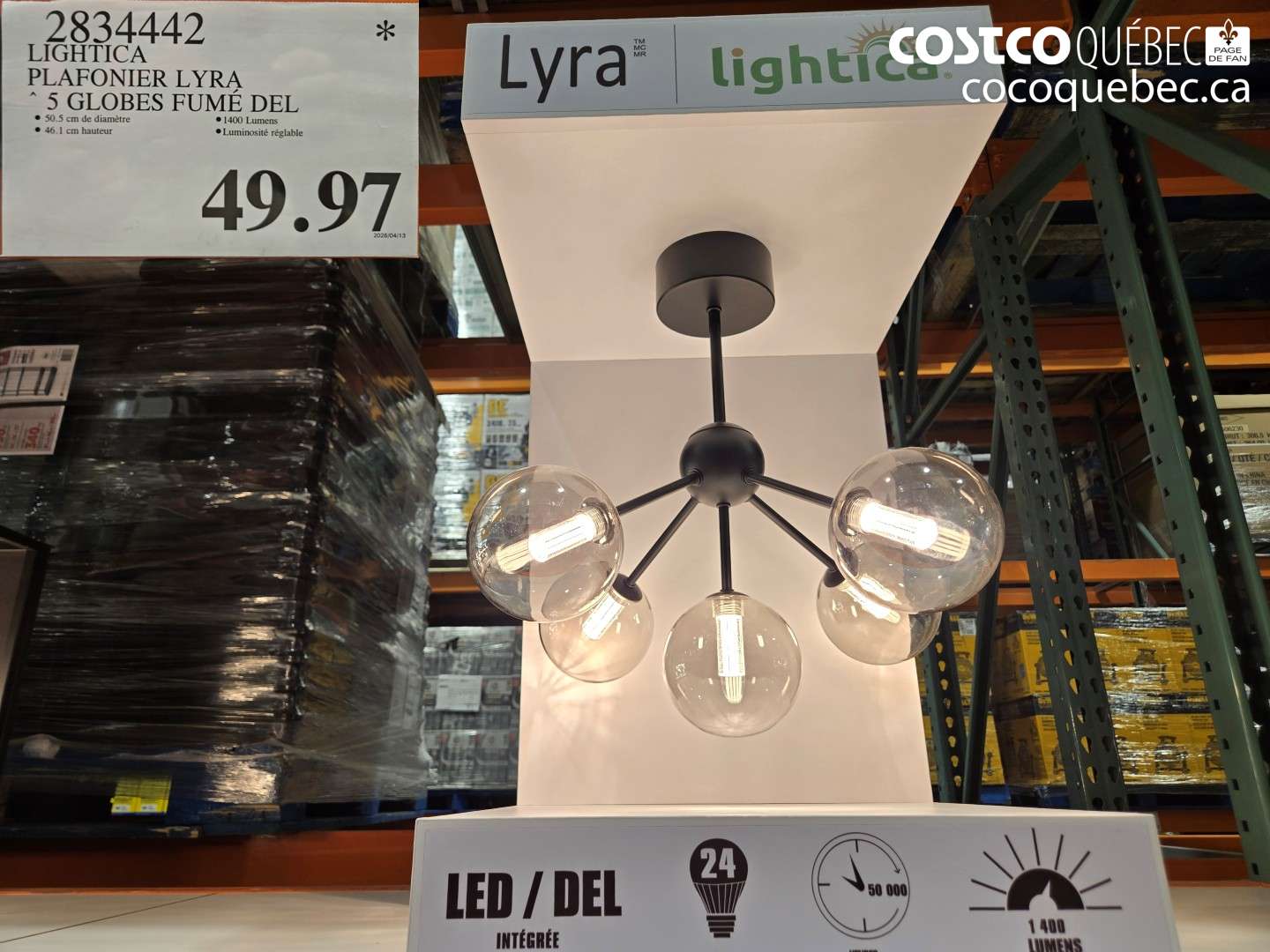 28344442 LIGHTICA PLAFONIER LYRA $49.97