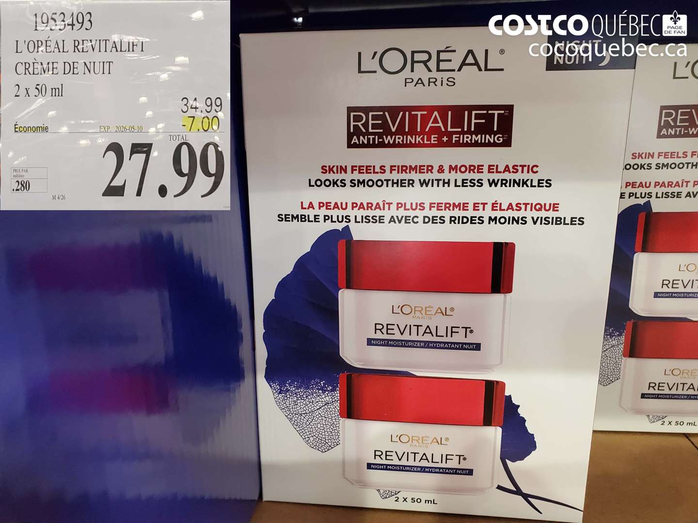 1953493 L'OREAL REVITALIFT CREME DE NUIT ($7.00 INSTANT SAVINGS EXPIRES ON 2026-05-10) $27.99
