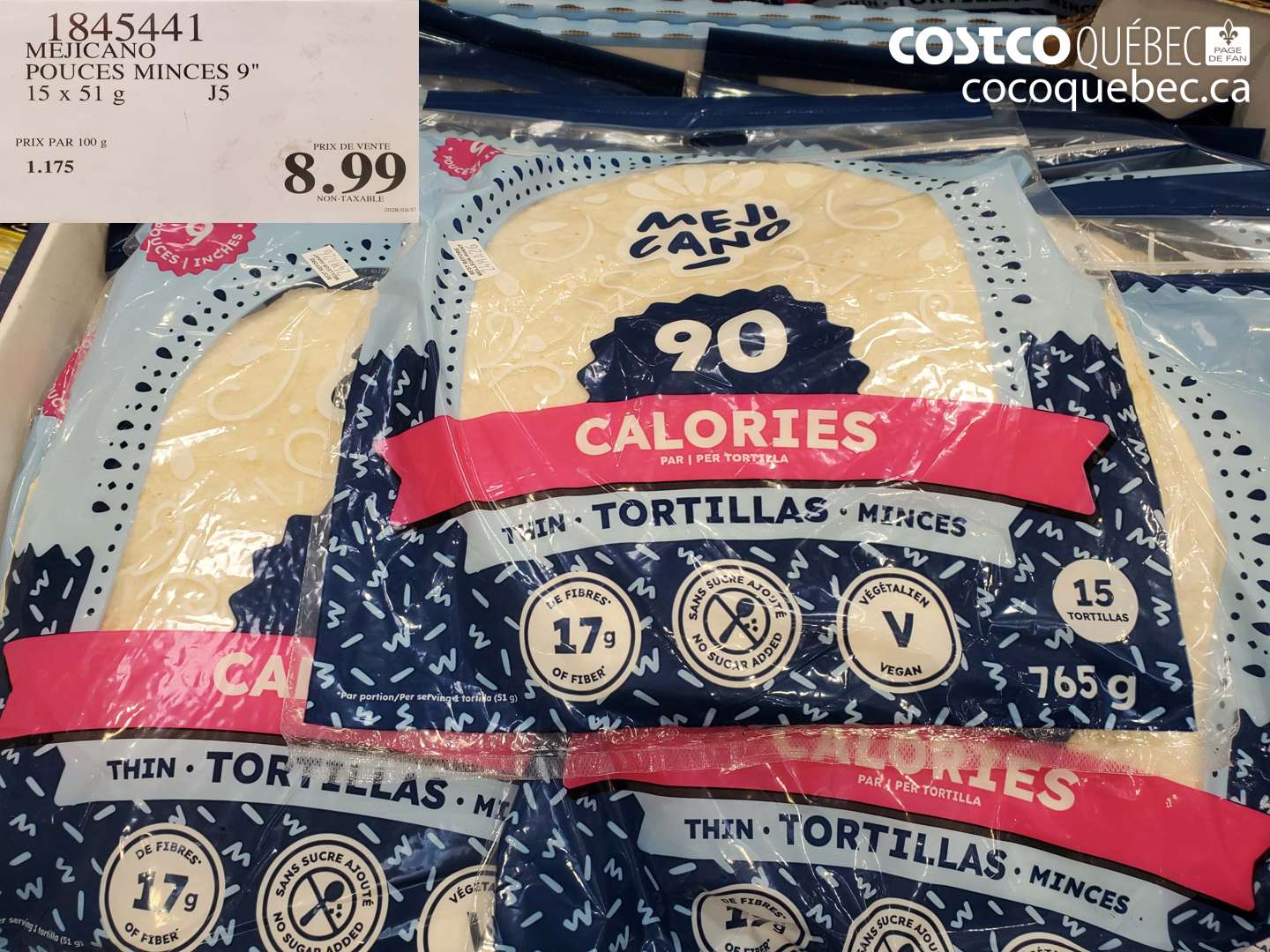 1845441 MEJICANO POUCES MINCES 9 15 X 51 G $8.99