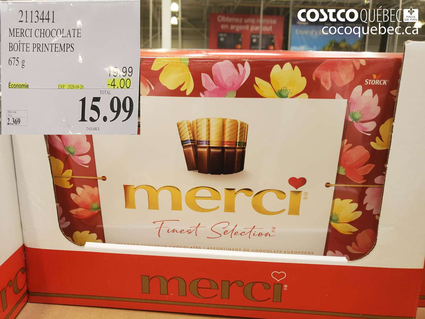 2113441 MERCI CHOCOLATE BOITE PRINTEMPS ($4.00 INSTANT SAVINGS EXPIRES ON 2026-04-26) $15.99