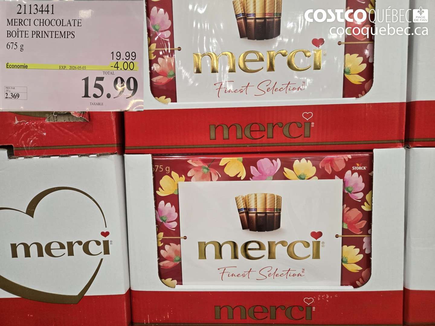 2113441 MERCI CHOCOLATE BOITE PRINTEMPS ($4.00 INSTANT SAVINGS EXPIRES ON 2026-05-03) $15.99