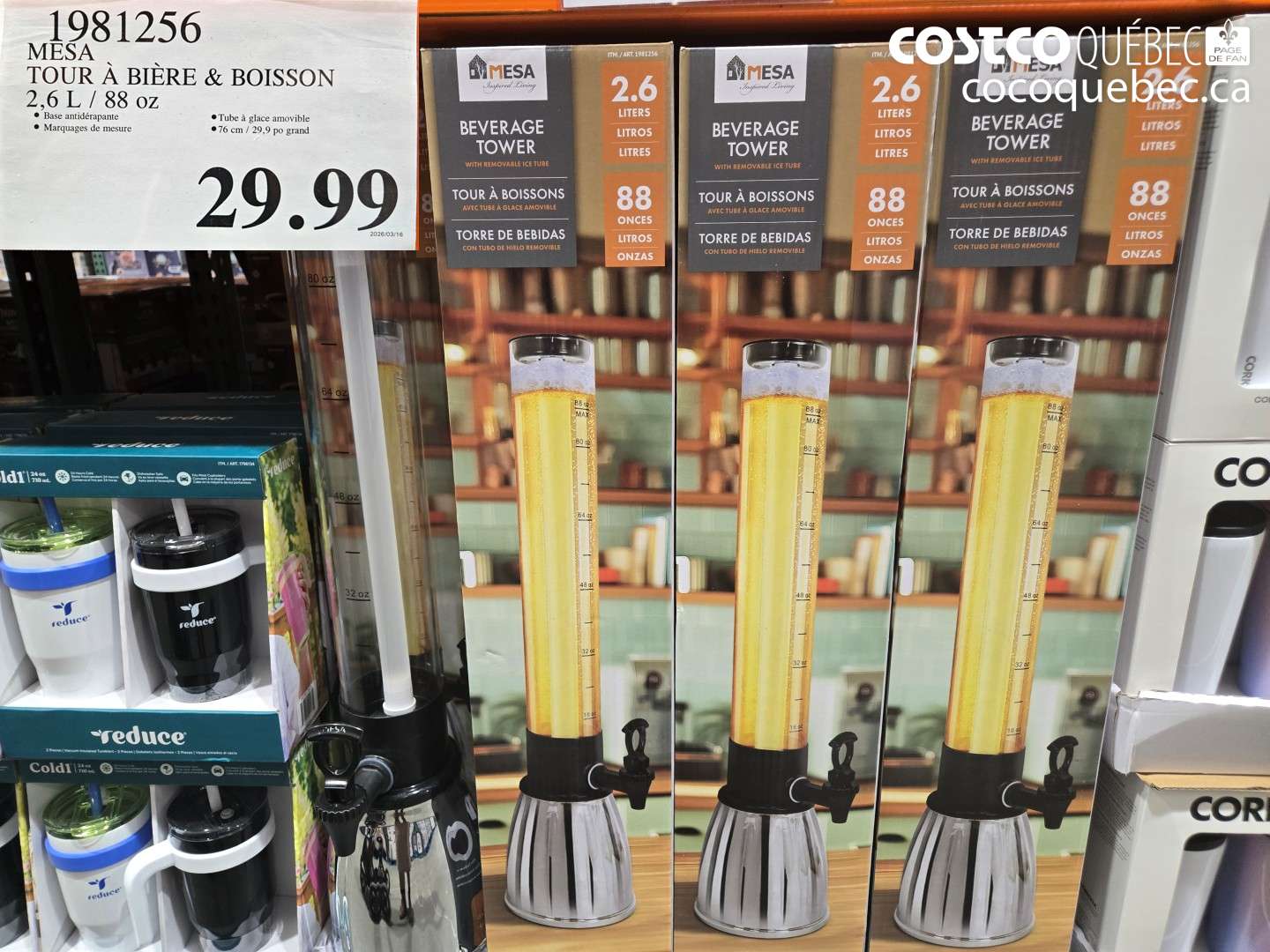 1981256 MESA TOUR A BIERE & BOISSON $29.99
