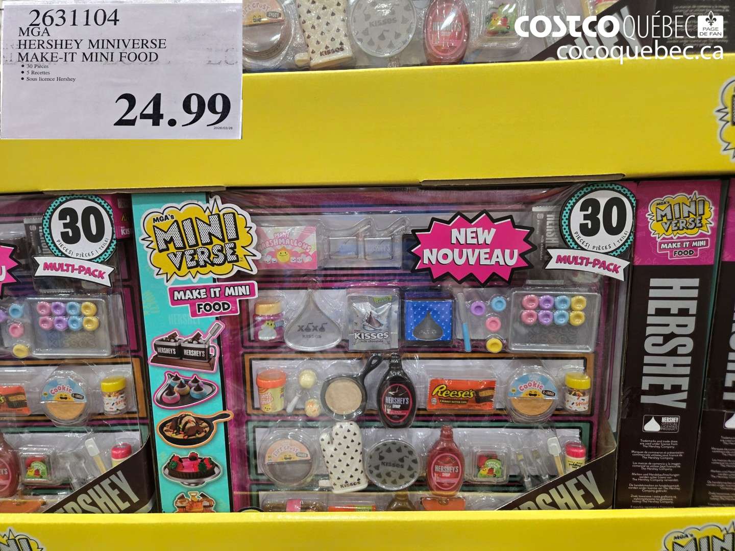 2631104 MGA HERSHEY MINIVERSE MAKE-IT MINI FOOD $24.99