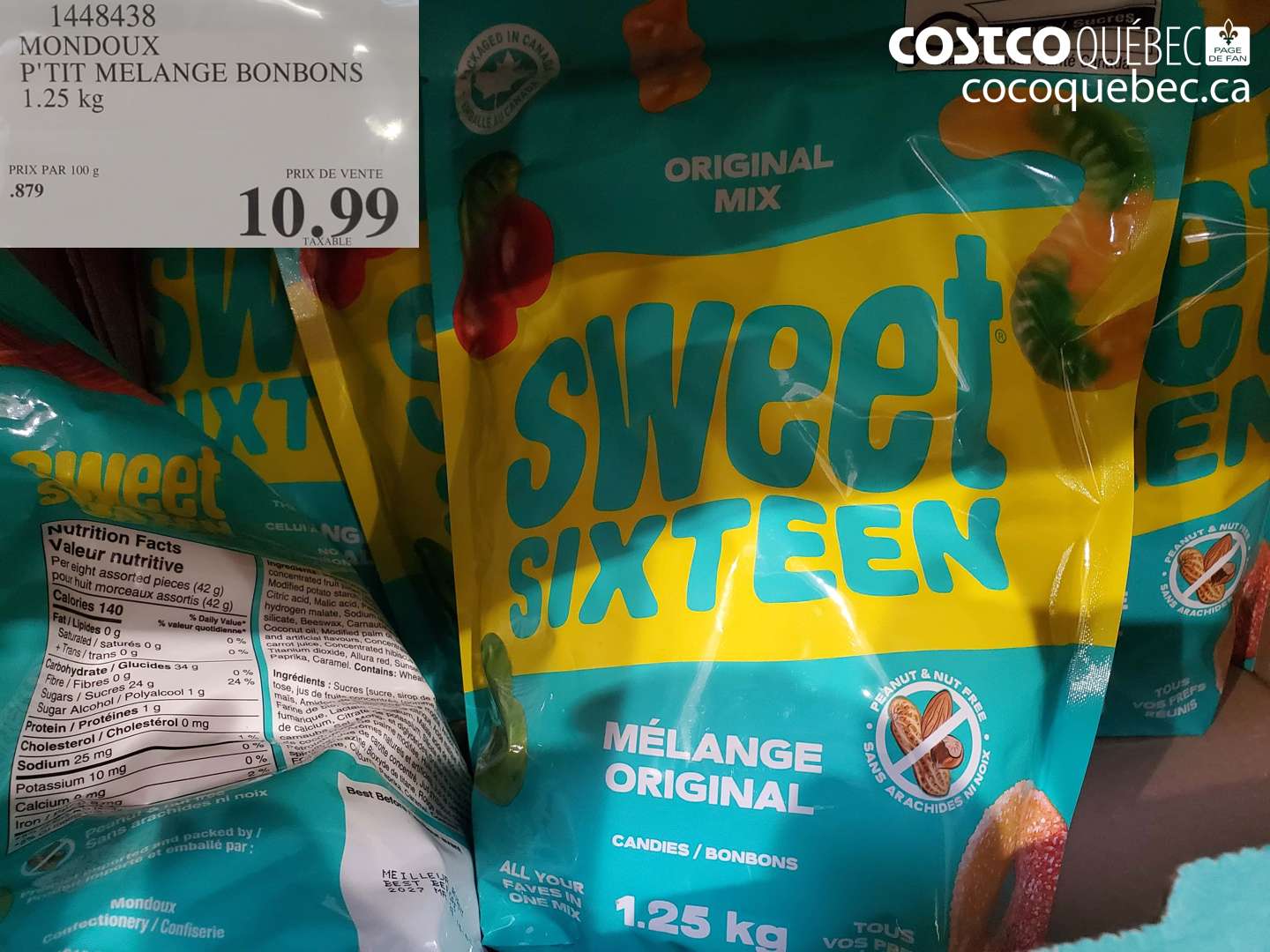 1448438 MONDOUX P'TIT MELANGE BONBONS 1.25 KG $10.99