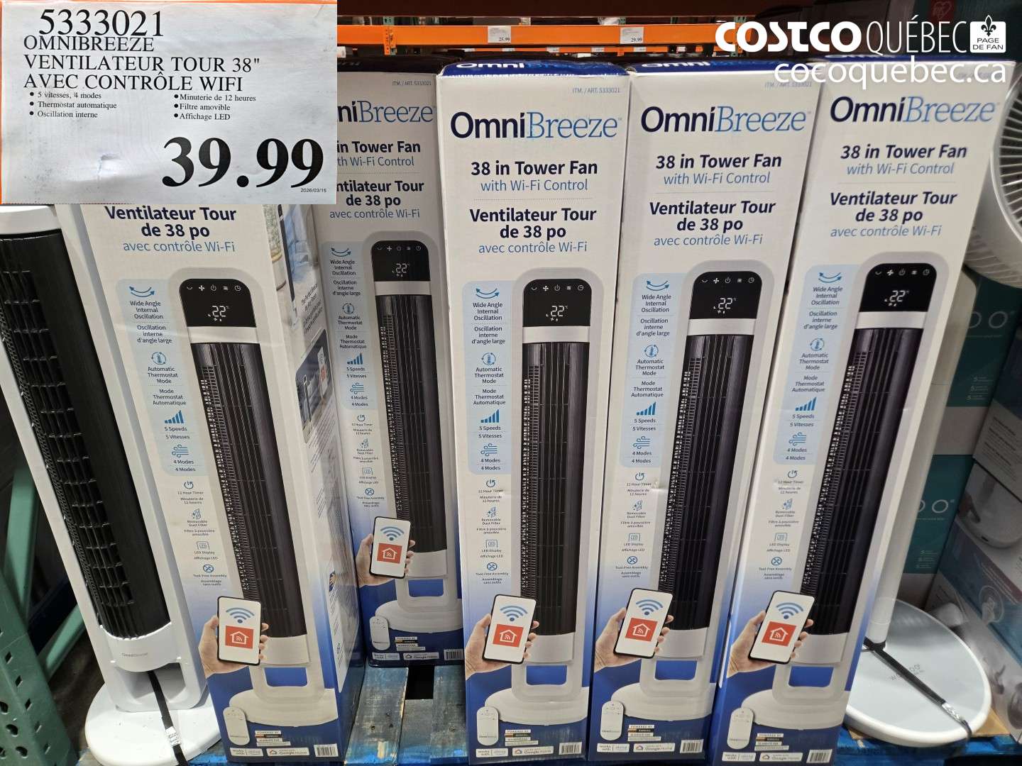 5333021 OMNIBREEZE VENTILATEUR TOUR 38\