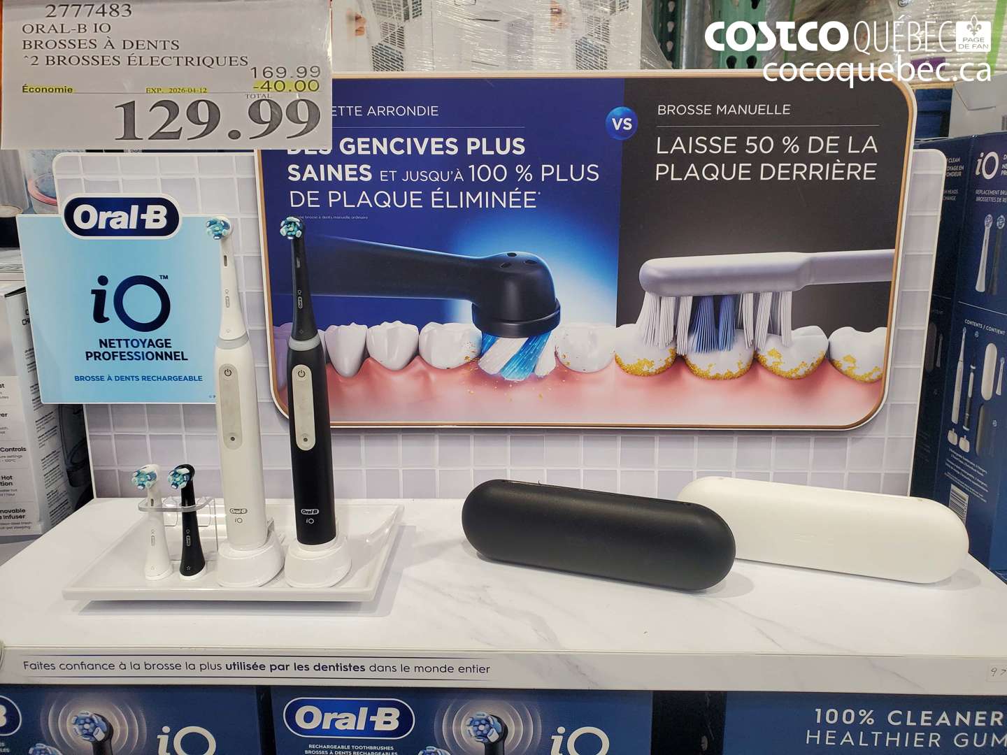 2777483 ORAL-B IO BROSSES A DENTS ($40.00 INSTANT SAVINGS EXPIRES ON 2026-04-12) $129.99