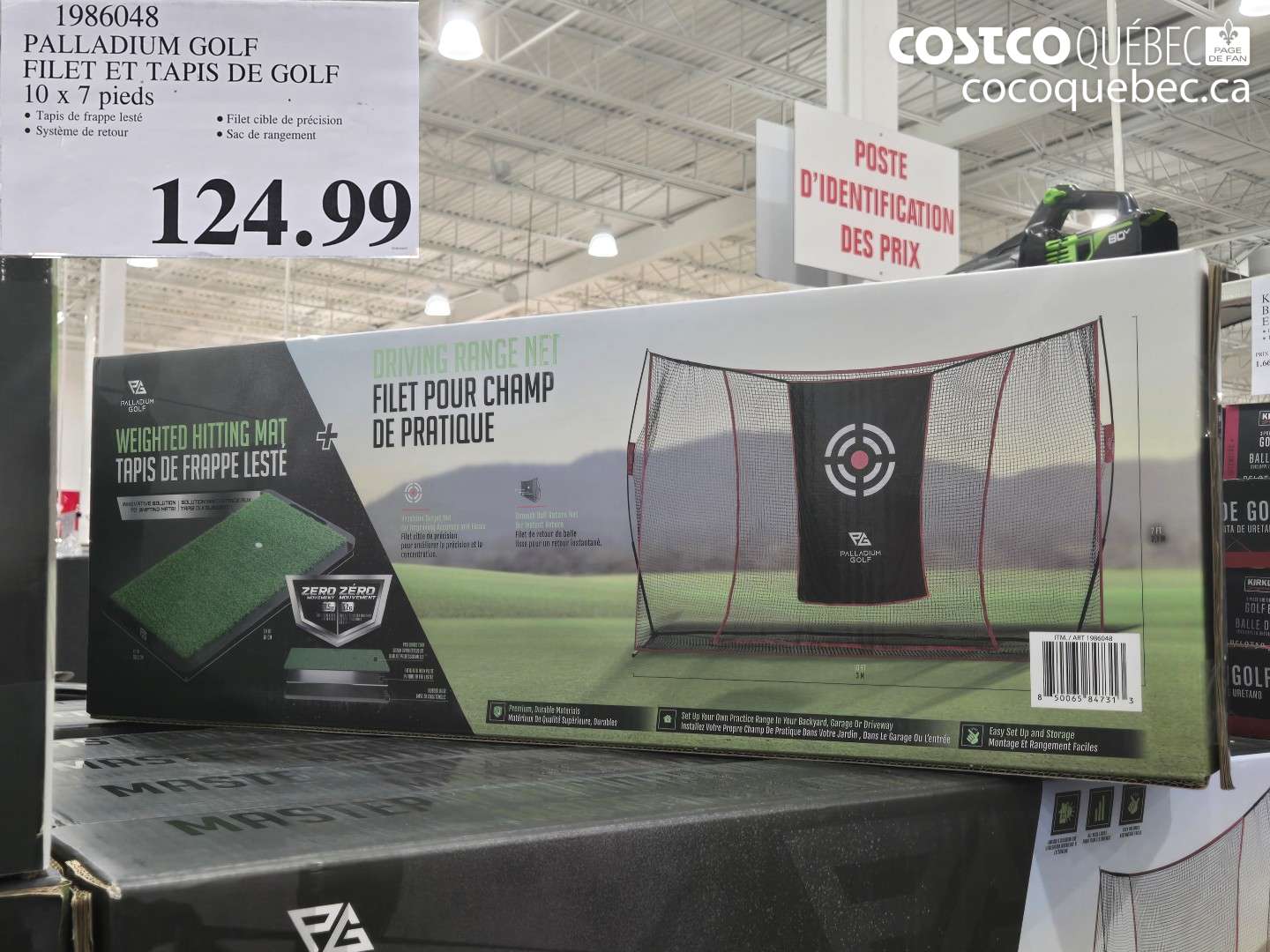 1986048 PALLADIUM GOLF FILET ET TAPIS DE GOLF 10 X 7 PIEDS $124.99