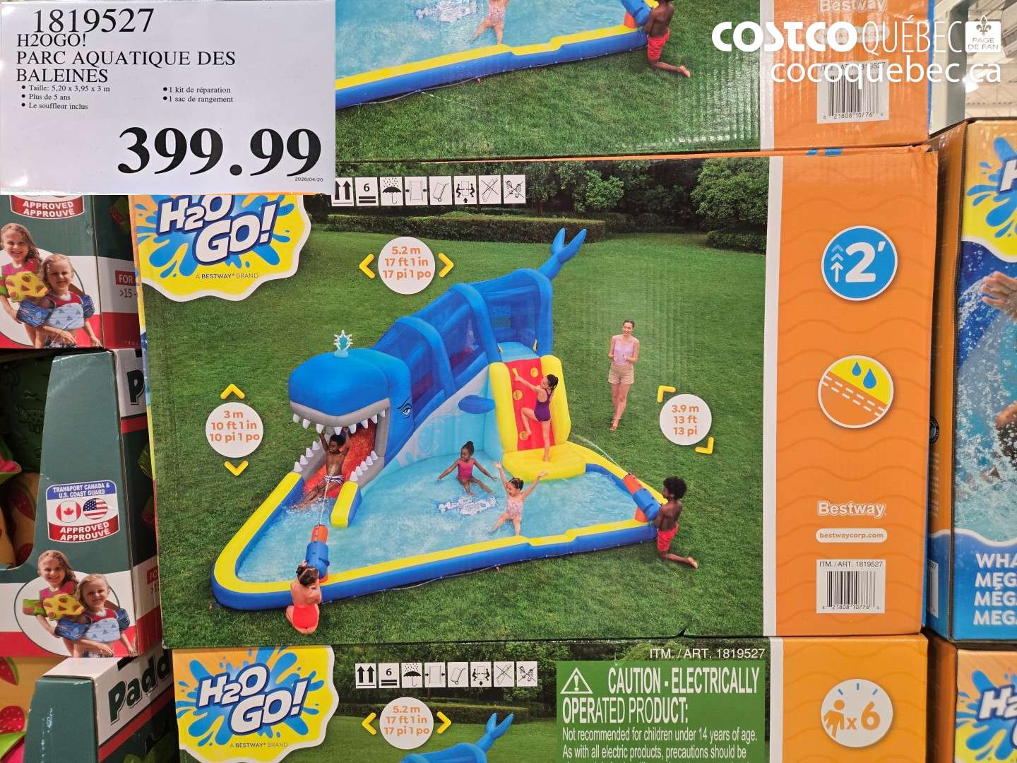 1819527 PARC AQUATIQUE DES BALEINES $399.99