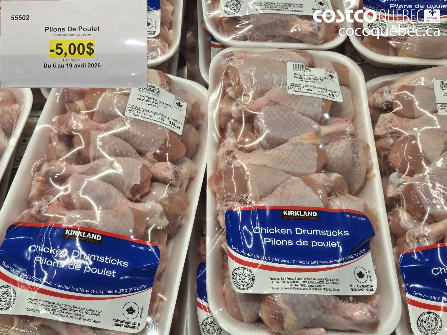 55502 PILONS DE POULET ($5.00 INSTANT SAVINGS EXPIRES ON 2026-04-19)