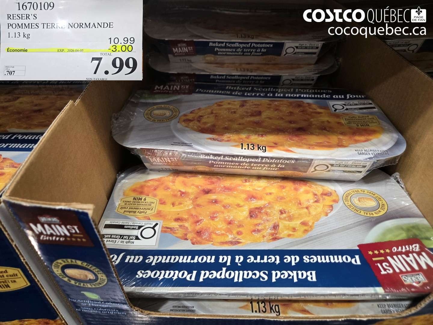 1670109 POMMES TERRE NORMANDE ($3.00 INSTANT SAVINGS EXPIRES ON 2026-04-05) $7.99