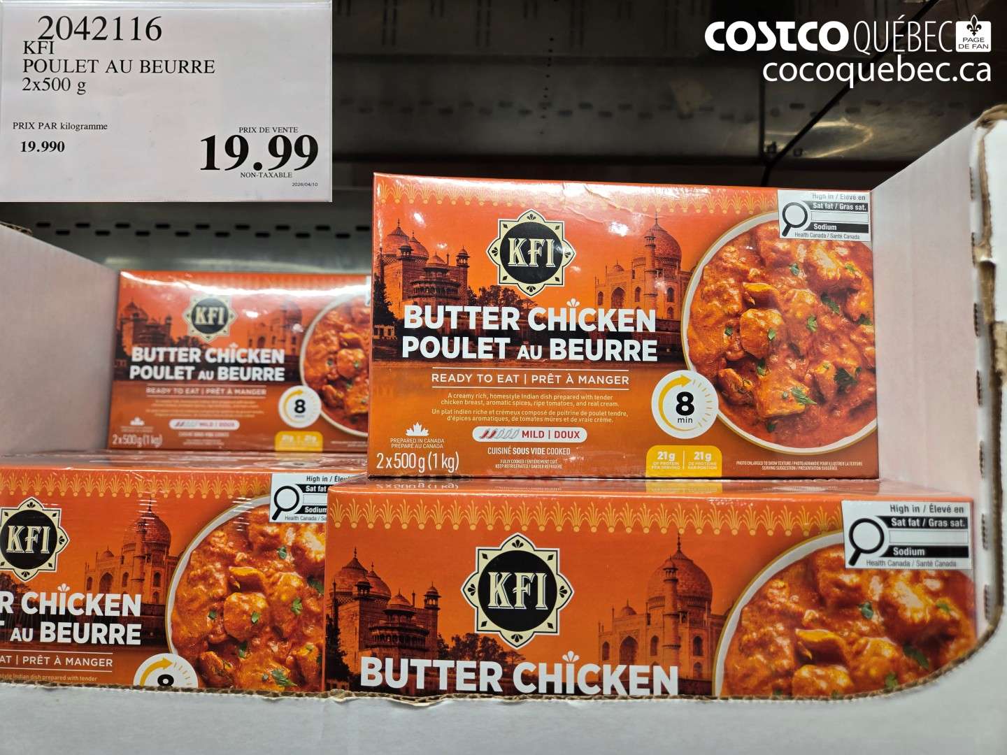 2042116 POULET AU BEURRE $19.99