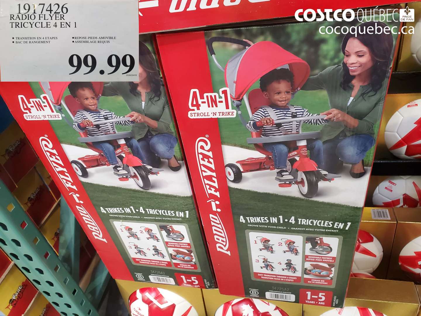 1917426 RADIO FLYER TRICYCLE 4 EN 1 $99.99