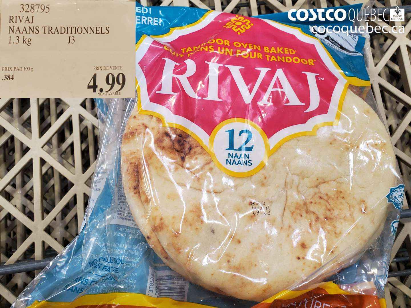 328795 RIVAJ NAANS TRADITIONNELS 1.3 KG $4.99