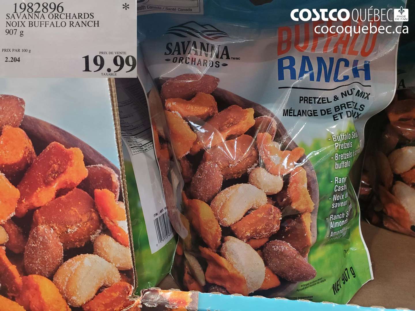 1982896 SAVANNA ORCHARDS NOIX BUFFALO RANCH 907 G $19.99
