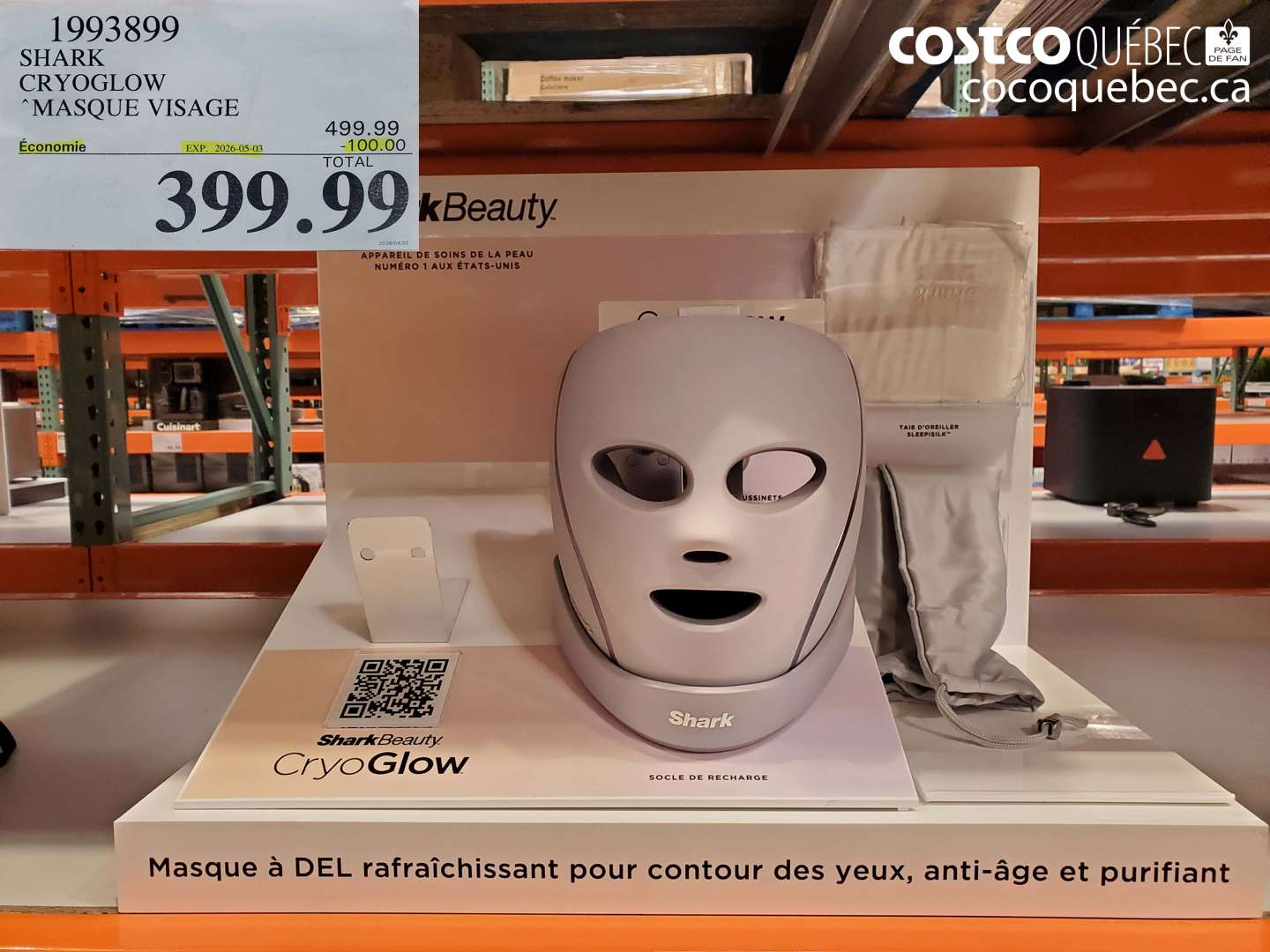 1993899 SHARK CRYOGLOW MASQUE VISAGE ($100.00 INSTANT SAVINGS EXPIRES ON 2026-05-03) $399.99