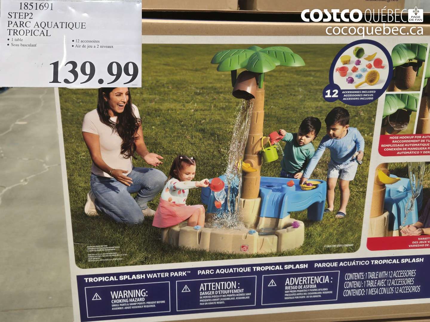 1851691 STEP2 PARC AQUATIQUE TROPICAL $139.99