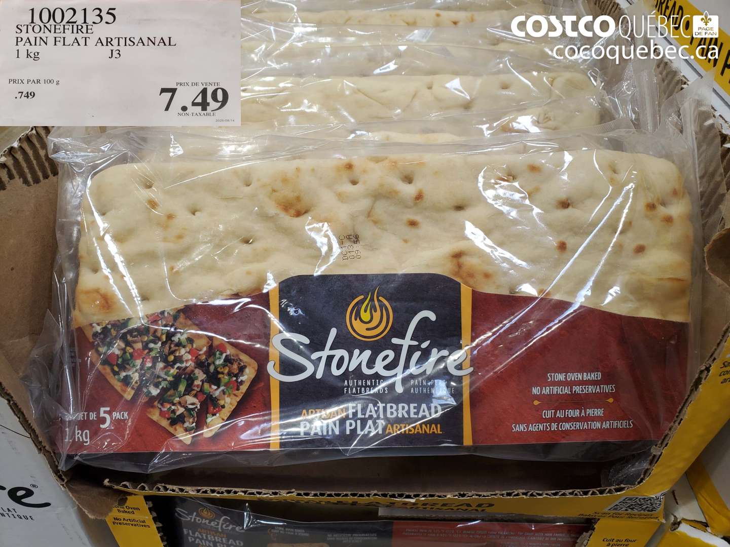 1002135 STONEFIRE PAIN FLAT ARTISANAL 1 KG $7.49