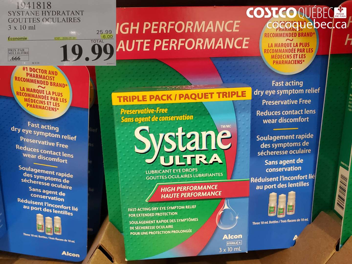 1941818 SYSTANE HYDRATANT GOUTTES OCULAIRES ($6.00 INSTANT SAVINGS EXPIRES ON 2026-05-10) $19.99