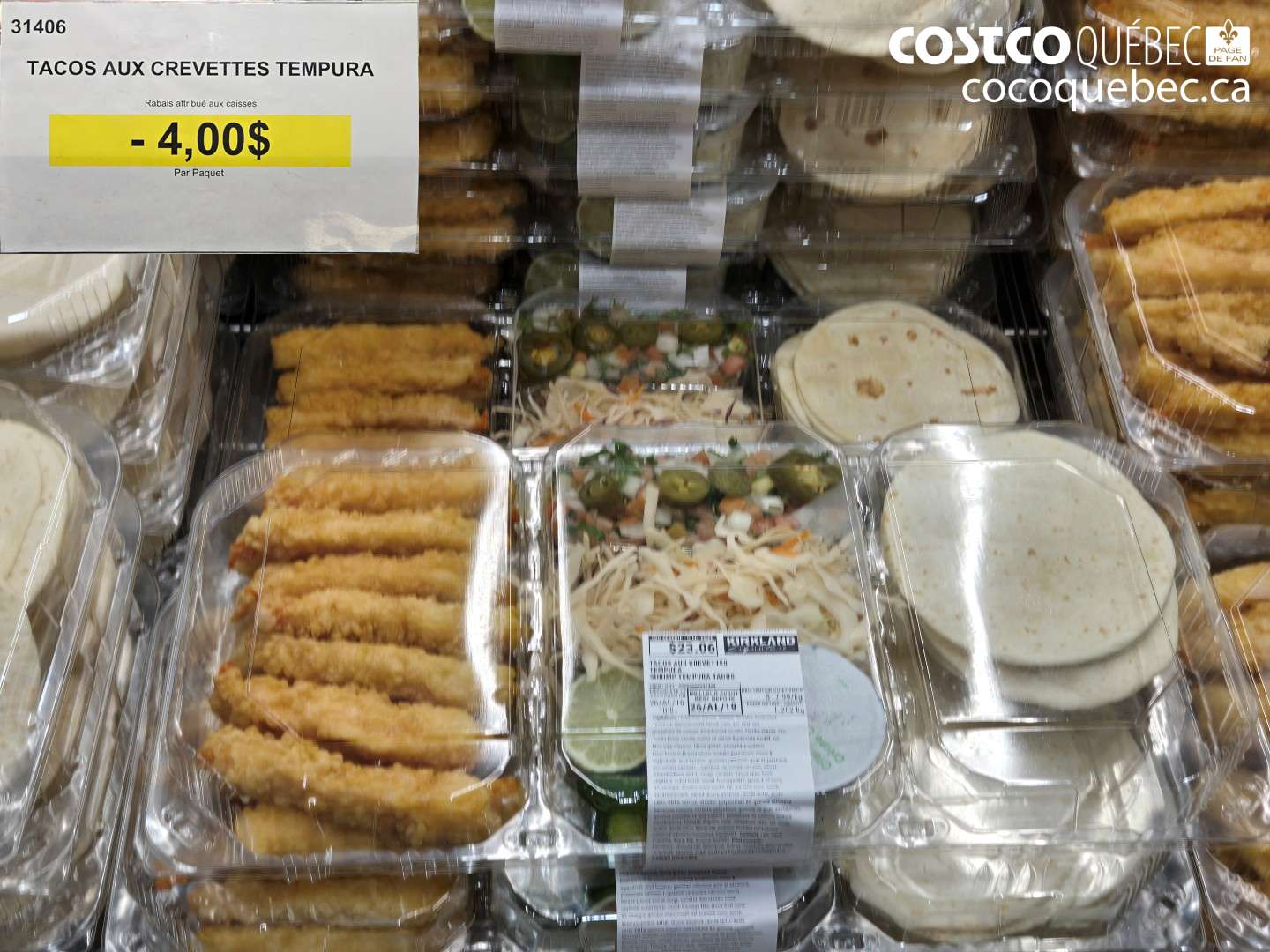 31406 TACOS AUX CREVETTES TEMPURA ($4.00 INSTANT SAVINGS)